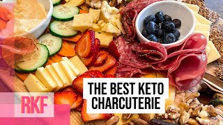 KETO CHARCUTERIE BOARD  How To Build a BEAUTIFUL Board for Potlucks Parties Appetizers  MORE [upl. by Annayoj916]