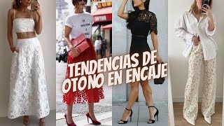 Tendencia de Otoño Con Prendas de Encaje para Dama💋Fall Trend With Lace Garments for Women 😍 [upl. by Aerdnahc694]