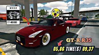 Best Gearbox Nissan GTR R35 Car Parking 1695hp New Version [upl. by Nywles]