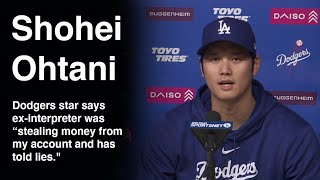 Shohei Ohtani full press conference I never bet on sports [upl. by Amy]