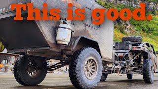 Overland trailer suspension Independent trailer suspension at work [upl. by Ullund]