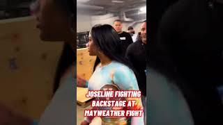 Joseline Fighting Backstage At Mayweather Fight joselinehernandez mayweather [upl. by Figueroa711]