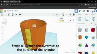 Stationery Holder Design in Tinkercad [upl. by Karita453]