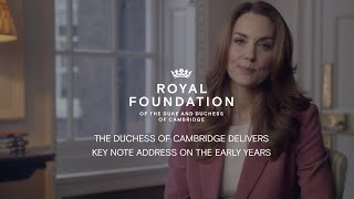 The Duchess of Cambridge gives a Keynote Speech on Landmark Research 5BigInsights  Early Years [upl. by Elehcim177]