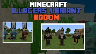 Minecraft Mod New Illager Variant  Addon Bedrock Edition  117 Addon [upl. by Cynera]