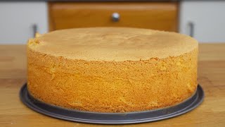 KAKO DA DOBIJETE POTPUNO RAVAN BISKVIT ZA TORTE  ITALIJANSKI RECEPT ZA BISKVIT ZA TORTE [upl. by Ruhtracam432]