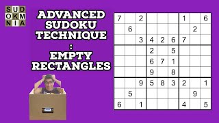 Advanced Sudoku Technique Empty Rectangles Hard Sudokus [upl. by Derr]