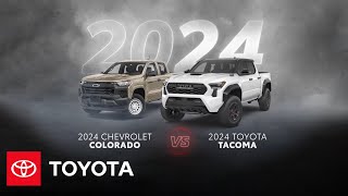 2024 Toyota Tacoma vs 2024 Chevrolet Colorado  Toyota [upl. by Ahsien485]