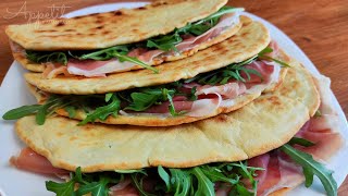 Piadina Recipe  Italian flatbread [upl. by Elsy]