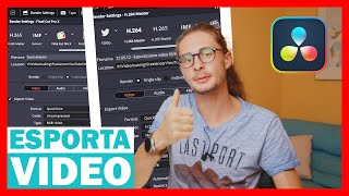 Come ESPORTARE i VIDEO con DAVINCI RESOLVE 18  Guida COMPLETA SEMPLICE e DETTAGLIATA [upl. by Rollet]