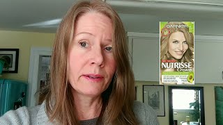 Garnier Nutrisse 81 medium ash blonde Review [upl. by Jolyn]