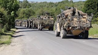 LARGE Army Convoy on Ex Wessex Storm [upl. by Zeta268]