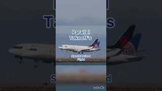 Parallel Takeoffs Jets Soar Side by Side aviation takeoff [upl. by Peony413]