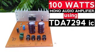 DIY Simple 100W amplifier [upl. by Jutta]