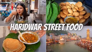 Best HARIDWAR Street Food  Aloo Puri Malai Doodh Kachori Magic Chaat amp More [upl. by Wyatan]