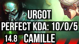 URGOT vs CAMILLE TOP  1005 Legendary  NA Master  148 [upl. by Yhprum]