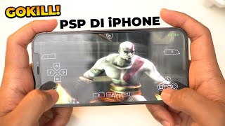 GOKIL Main Game PSP Di iPhone Tanpa JailBrake Tanpa PC [upl. by Marja]