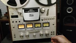 Akai GX630DSS ReelReel Demo of Unit in 2Track Record Mode [upl. by Ieppet]