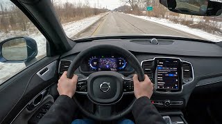 2023 Volvo XC90 Recharge Ultimate  POV Test Drive Binaural Audio [upl. by Airetak426]