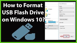 How to Format USB Flash Drive on Windows 10 [upl. by Feetal]