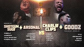 CHARLIE CLIPS  GOODZ VS ARSONAL  SHOTGUN SUGE SMACK URL RAP BATTLE  URLTV [upl. by Donohue517]