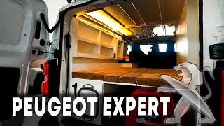 TOUR DE MOTORHOME Peugeot Expert com sofá cama [upl. by Lilah]