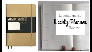 Leuchtturm 1917 Weekly Planner amp Notebook Review [upl. by Yrocej]