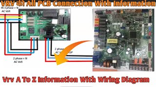 VRV की Complete Wiring Diagram Connection करना सीखें With All PCB Connection [upl. by Katlin]