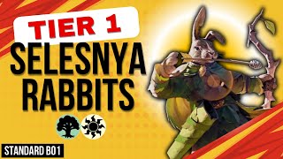 Selesnya Rabbit Deck DOMINATES Standard Meta MTG Arena Gameplay [upl. by Urina]