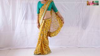 How To Wear Saree Simply Jillahub Sari Draping Tutorial To Look Elegant [upl. by Zimmerman]