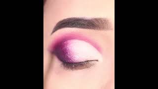 shorts PINK Cut Crease Glitter Eyeshadow Look  Very Easy step by step Eye Makeup Shilpa [upl. by Ventura]