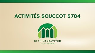 Activités Souccot 5784  Beth Loubavitch IDF [upl. by Showker]