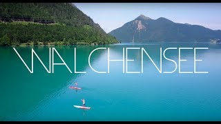 Walchensee Kochel am See Bayern  Bavaria  Summer  Alps  4K Drone Footage [upl. by Elbring]