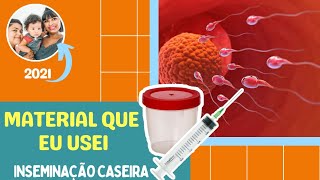 INSEMINAÇÃO HUMANA CASEIRA MATERIAIS QUE EU USO HOUSE INSEMINATION  Pimenta Cereja [upl. by Gaye864]