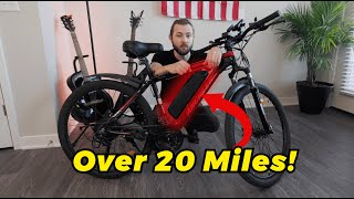 400 Amazon EBike Range Test How Far Can You Go On an Ancheer Electric Bike Battery [upl. by Morna]