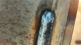 6013 vertical electric welding tricks [upl. by Ydrah]