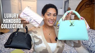 2024 HANDBAG COLLECTION 15 bags  Louis Vuitton Chanel Longchamp Gucci Tory Burch and more [upl. by Ardnosac]