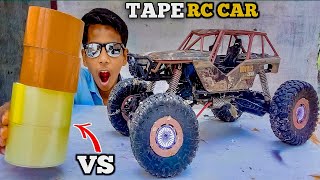 RC 4x4 Car Vs Tape Unique Experiment Lets Test  Toy unbox wala Ali [upl. by Clemmy]