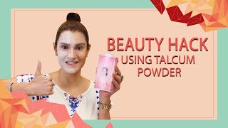 Beauty Hack Using Talcum Powder  DIY Makeup Tip  Nadia Hussain [upl. by Baynebridge]