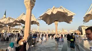 BEAUTIFUL VIEW OF MASJID E NABWI  MADINA SHAREEF  SAUDIA ARABIA [upl. by Airekahs]