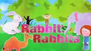 Rabbits Rabbits One Two Three  Nursery Rhymes With Lyrics  English Rhymes For Kids [upl. by Carr]