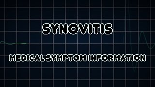 Synovitis Medical Symptom [upl. by Koblick]