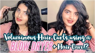 How I Straighten amp Curl My Hair using a BLOW DRYERVOLUMINOUS Hair in 20 MinutesNO STRAIGHTENER [upl. by Ariella]