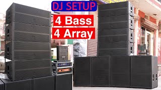 DJ SETUP 4 Bass 4 Line array4 DJ Mixer With Zypher Labs Amplifier [upl. by Cornia866]