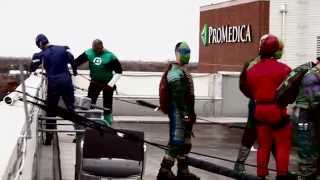 Superheroes Save Halloween at ProMedica Toledo Childrens Hospital [upl. by Annyrb954]