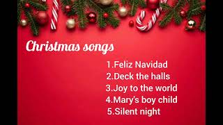 Top 5 Christmas songs for the Christmas season [upl. by Naux]