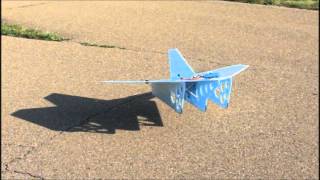 Bigger Slow Delta RC First Flight [upl. by Grogan687]