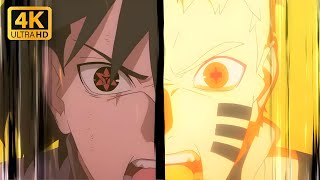 Naruto and Sasuke vs Momoshiki 4K 60FPS  Boruto Naruto Next Generations [upl. by Gleason]