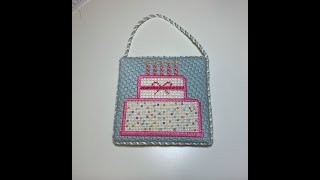 DIY Needlepoint Tutorial  How to sew on cording Part One [upl. by Anec824]