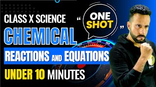 Chemical Reactions and equations Under 10 Minute One Shot  Class 10th Science CBSE By Ashu sir [upl. by Elvia]